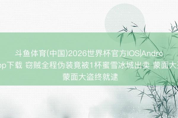 斗鱼体育(中国)2026世界杯官方IOS|Android手机app下载 窃贼全程伪装竟被1杯蜜雪冰城出卖 蒙面大盗终就逮