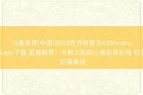 斗鱼体育(中国)2026世界杯官方IOS|Android手机app下载 紧要耗费！卡斯尔贴防小香农再犯规 犯满离场