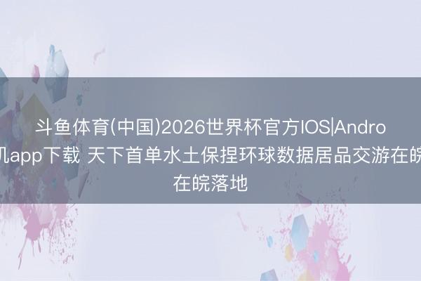 斗鱼体育(中国)2026世界杯官方IOS|Android手机app下载 天下首单水土保捏环球数据居品交游在皖落地